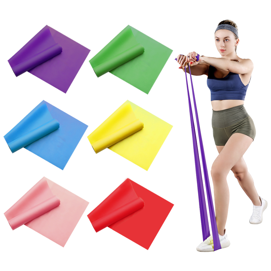 Crossfit Workout Gear - Yoga Pilates Resistance Band Kebugaran Elastis
