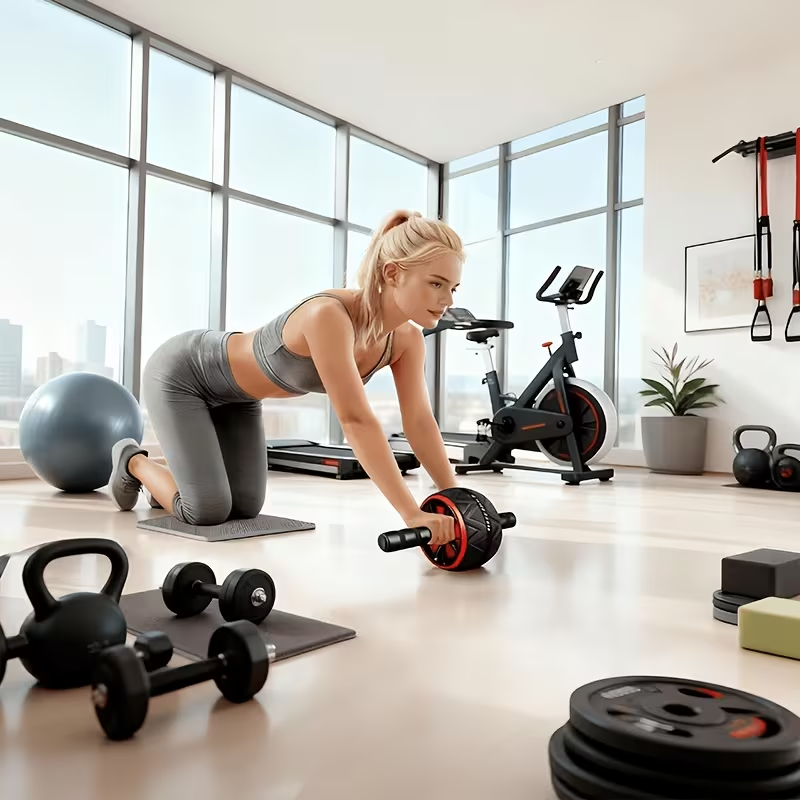 Roda Ab Roller dan Matras Lutu - Ab Mat Crunch ulasan dan harga