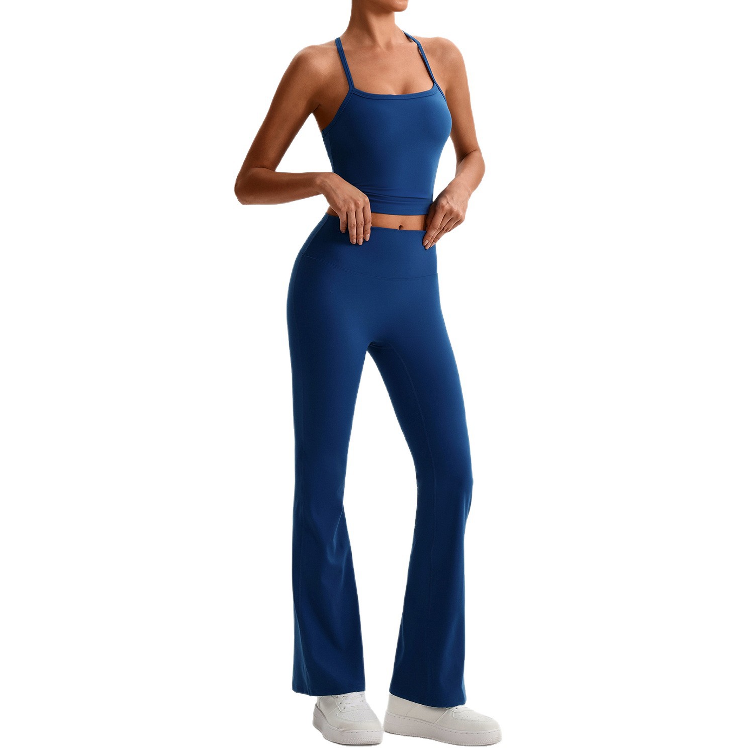 Set Yoga Gym Warna Solid Leggi - Crossfit Training ulasan dan harga